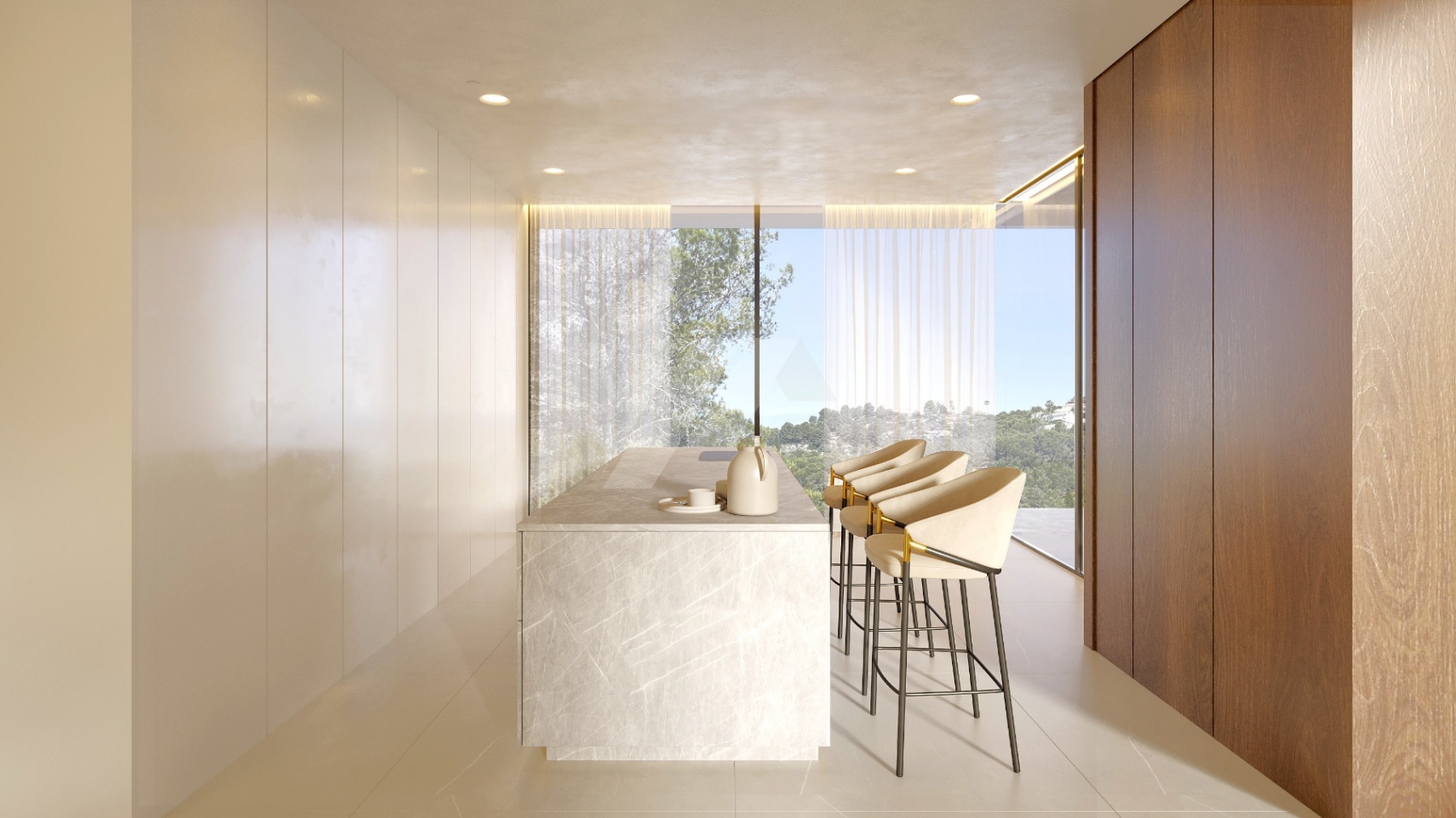 Luxe villa met zeezicht te koop in Moraira, Costa Blanca.