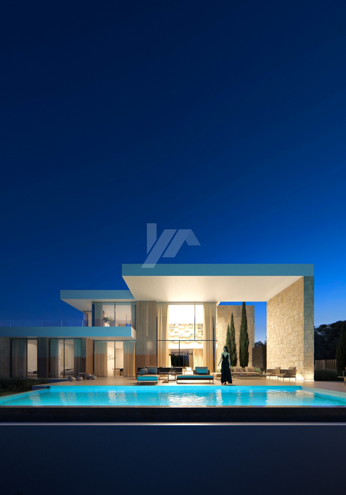 Luxe villa met zeezicht te koop in Moraira, Costa Blanca.