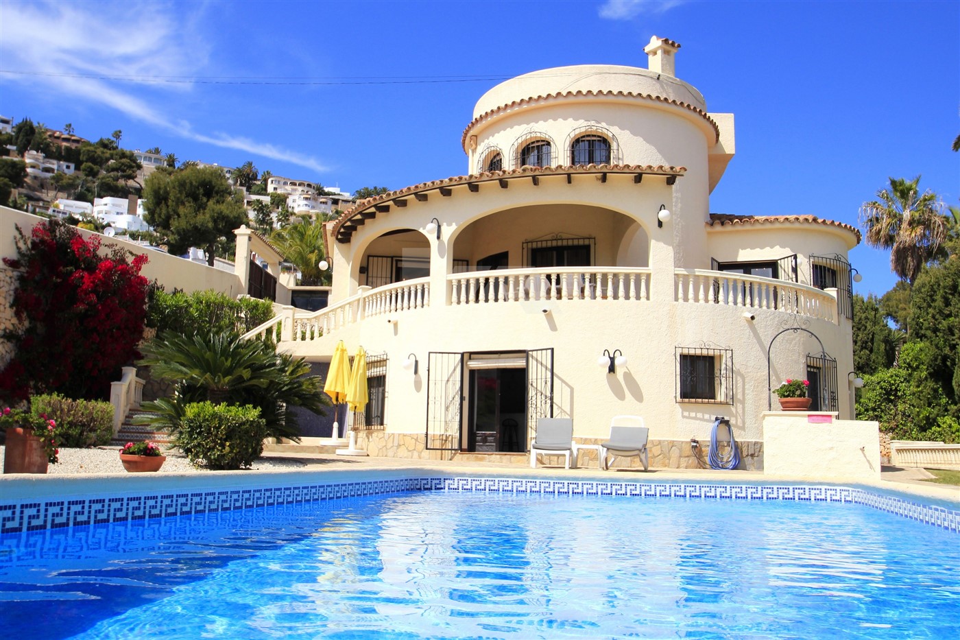 Exclusieve villa met zeezicht in Benissa, Costa Blanca.