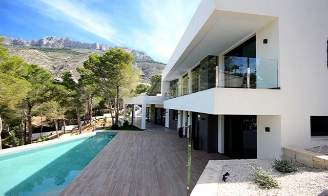Luxe villa van modern design in Altea la Vella, Costa Blanca.